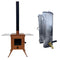 Outbacker® Firebox Vista Large Window Portable Tent Stove & Complete 2.68m Flue Kit | 3.5kw 12kg