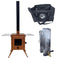 Outbacker® Firebox Vista Large Window Portable Tent Stove & Complete 2.68m Flue Kit | 3.5kw 12kg
