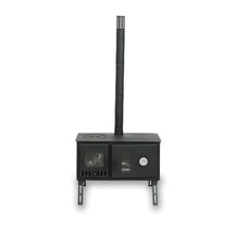 Outbacker® Firebox Range Eco Burn Oven Tent Stove & Complete 2.66m Flue Kit | 3.5kw 20.5kg