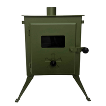Outbacker® Firebox Portable Tent Stove & Complete 2.68m Flue Kit | 3.5kw 12kg