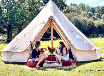 5m Bell Tent 285gsm 100% Natural Canvas | Twin Door