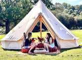 5m Bell Tent 285gsm 100% Natural Canvas | Twin Door | StoveMate
