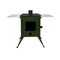 Outbacker® Firebox Vista Eco Burn Large Window Portable Tent Stove & Complete 2.68m Flue Kit | 3.5kw 12kg
