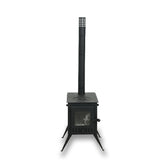 Outbacker® Firebox Vista Eco Burn Large Window Portable Tent Stove & Complete 2.68m Flue Kit | 3.5kw 12kg