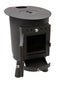 Outbacker® Hygge Oval Tent Stove & Complete 1.6m Flue Kit with Boiler Package | 4.5kw 18kg