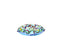 Embroidered Suzani Round Padded Floor Cushion.