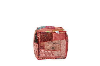 Medium Patchwork Square Pouffe