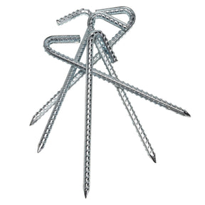 Ribbed Steel Tent Peg Set