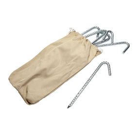 Ribbed Steel Tent Peg Set