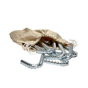 Ribbed Steel Tent Peg Set
