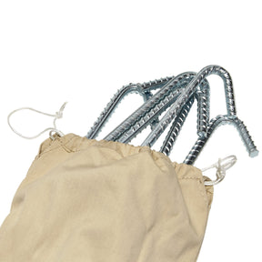 Ribbed Steel Tent Peg Set