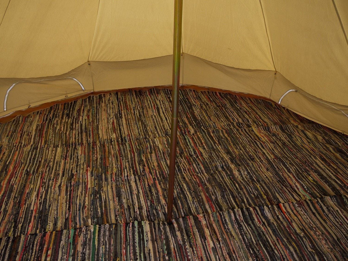Bell Tent Recycled Chindi Rugs