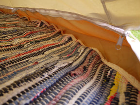 Bell Tent Recycled Chindi Rugs