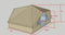 4.4m x 3m DubPod™ 'Roamer' 285gsm 100% Natural Canvas | Camper Awning & StoveMate