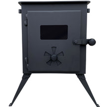 Outbacker® Firebox Portable Tent Stove & Complete 2.68m Flue Kit | 3.5kw 12kg