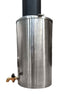Outbacker® Hygge Oval Tent Stove & Complete 1.6m Flue Kit with Boiler Package | 4.5kw 18kg